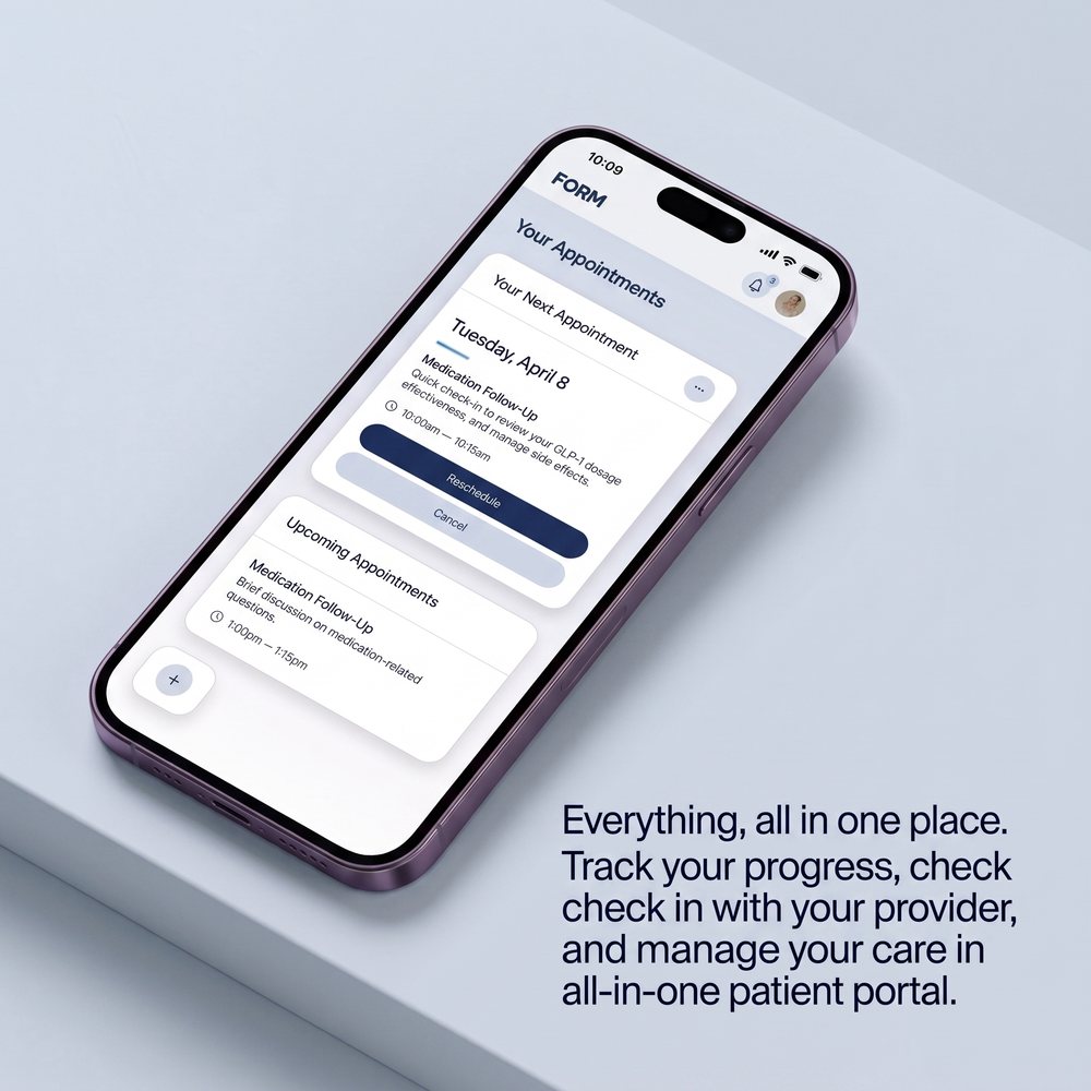 Form patient portal dashboard
